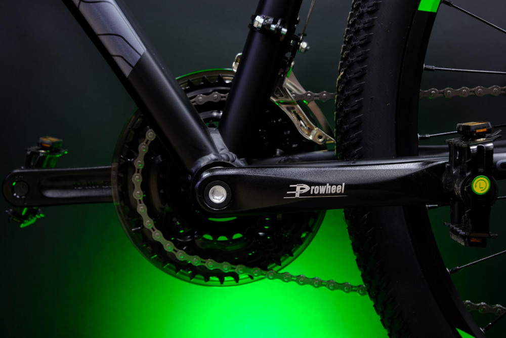 Lorak 2.0 Матовый Чёрный/Зелёный рама 19 (на рост 171-182) (27.5)