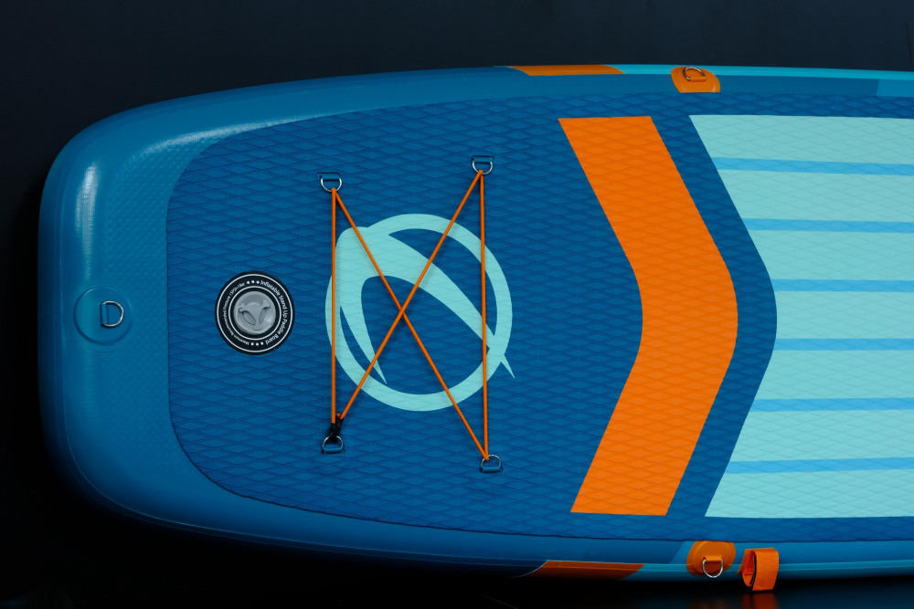 Сапборд Lorak 909 (320*81*15) бирюзово-оранжевый, код 77909